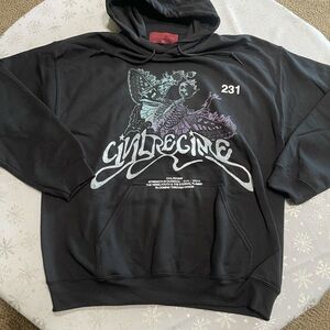 Civil Regime Red Tag (#231/500 Made) Black Hoodie